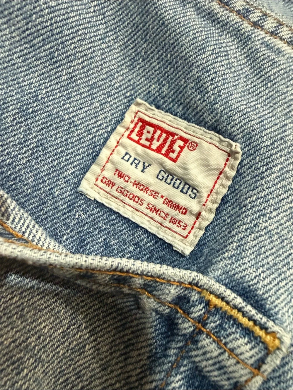 Vintage Levis 595 Baggy Straight Fit Jeans 40x30 Light Wash Denim